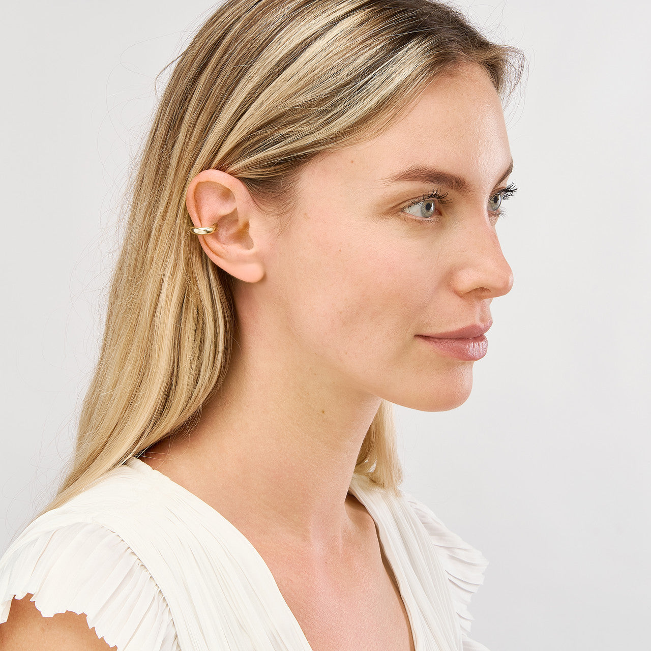Gold Tube Ear Cuff