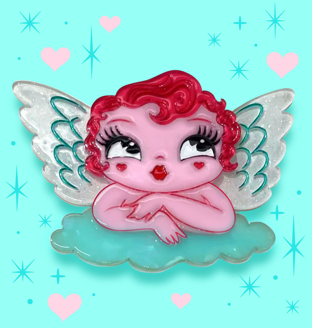 Mini Matchmaker Brooch by Miss Fluff x Lipstick & Chrome