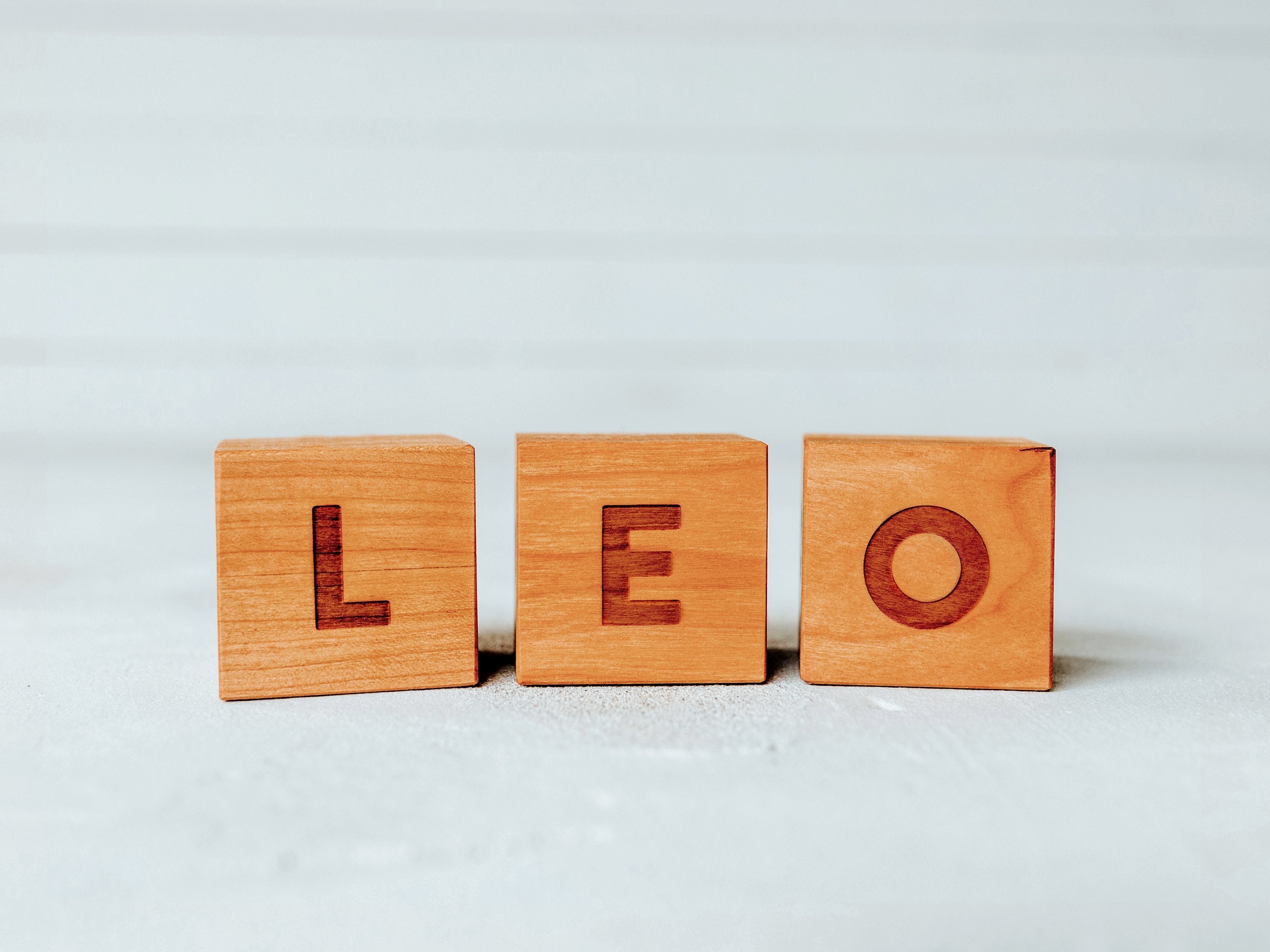 Custom Modern Wooden Name Blocks