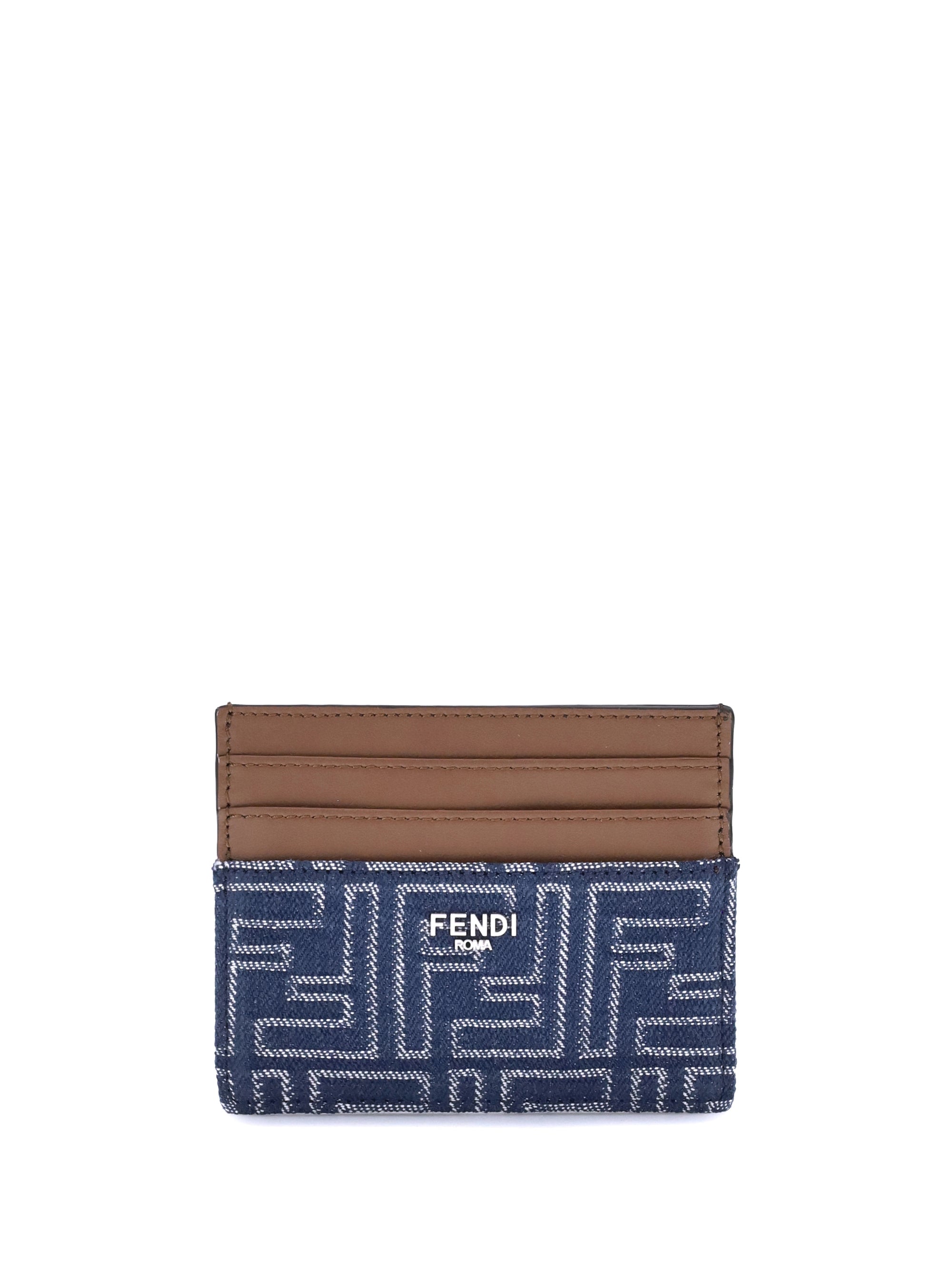 Fendi Men Denim Card Holder