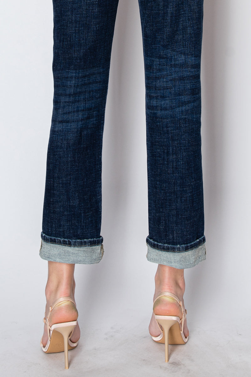 Zephyra Tummy Control High Rise Stretch Straight w/ Single Cuff