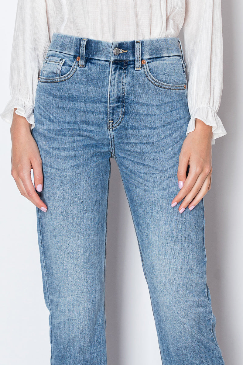 Tummy Control High Rise Slim Straight Jeans