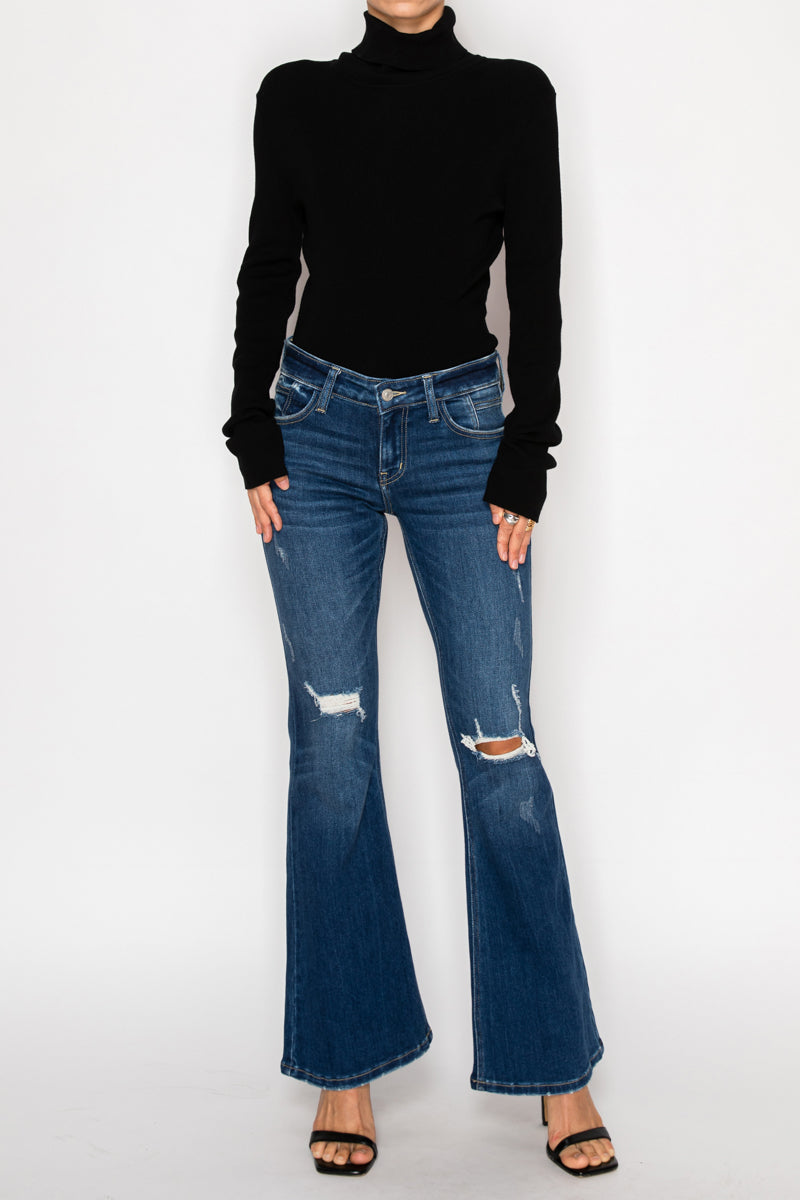 Margaret Low Rise Stretch Vintage Flare Jeans