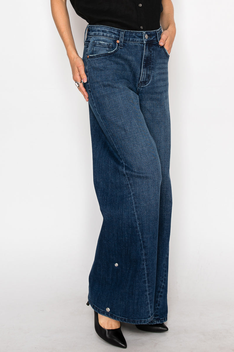 High Rise A-Wide Jeans