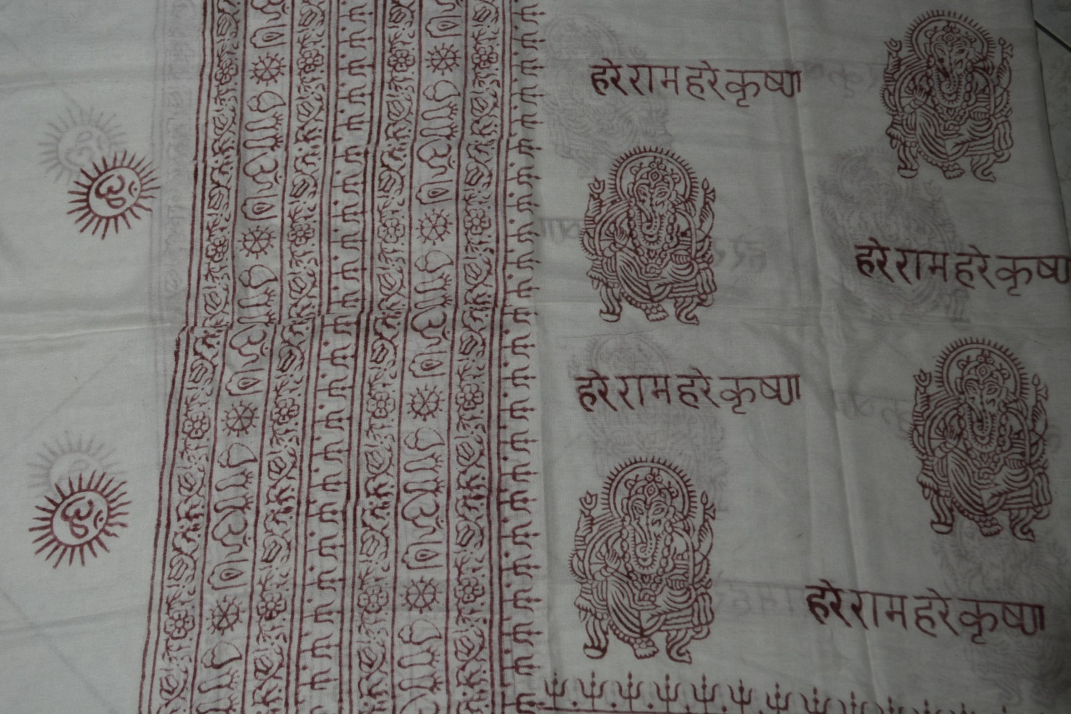 OM Ganesha Mantra Meditation Prayer Shawl by OMSutra