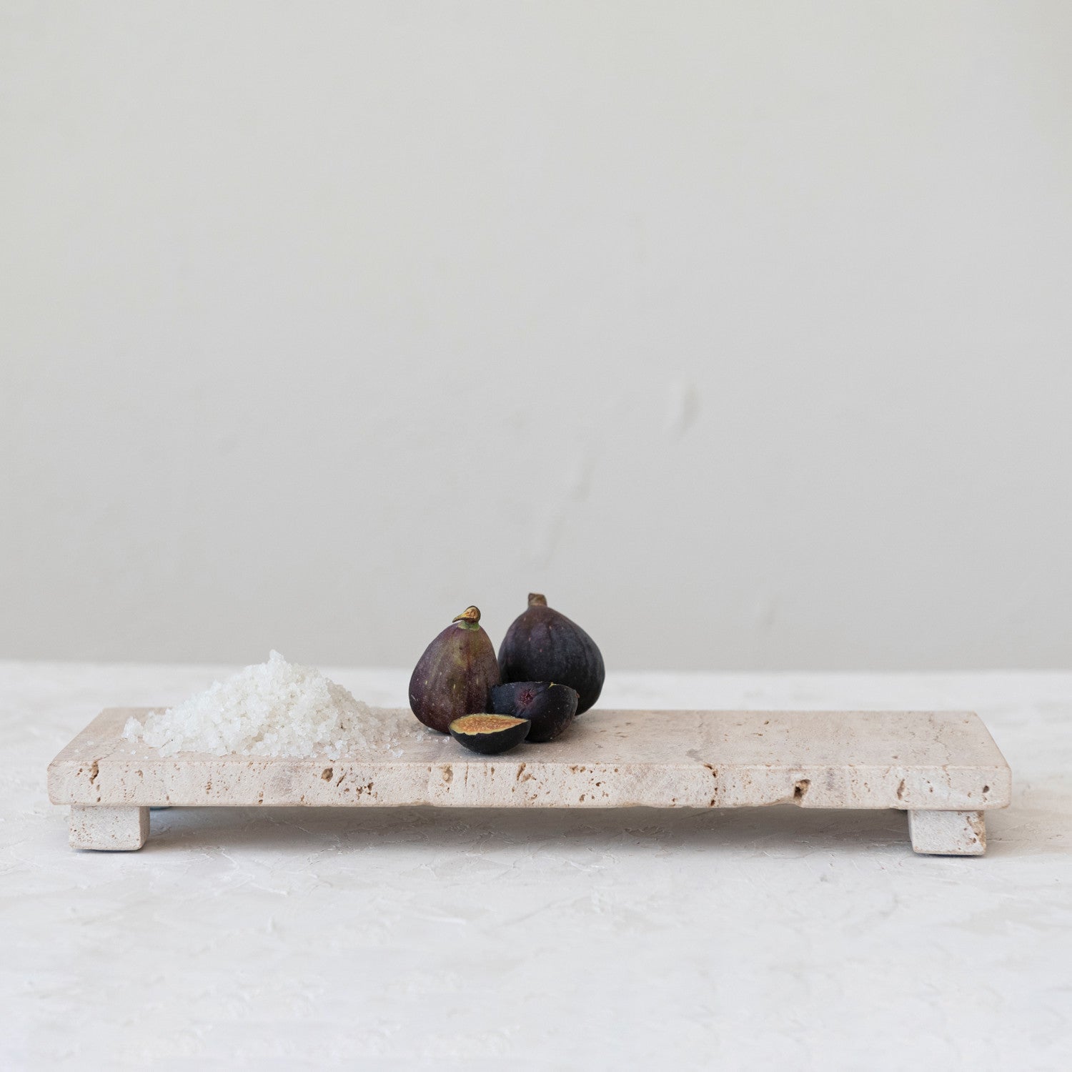 Travertine Stone Footed Cheese & Serving Board