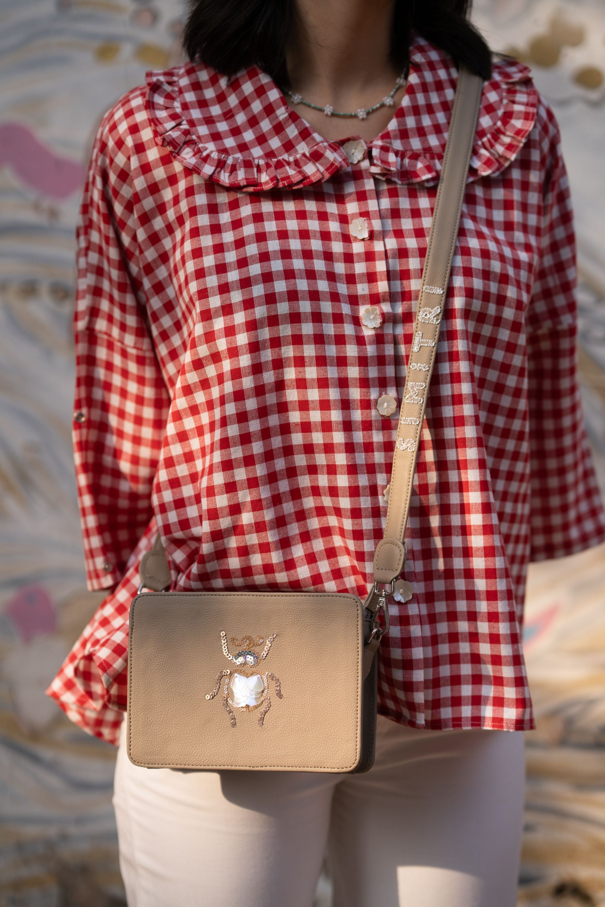 Mocha Beetle Sling Bag