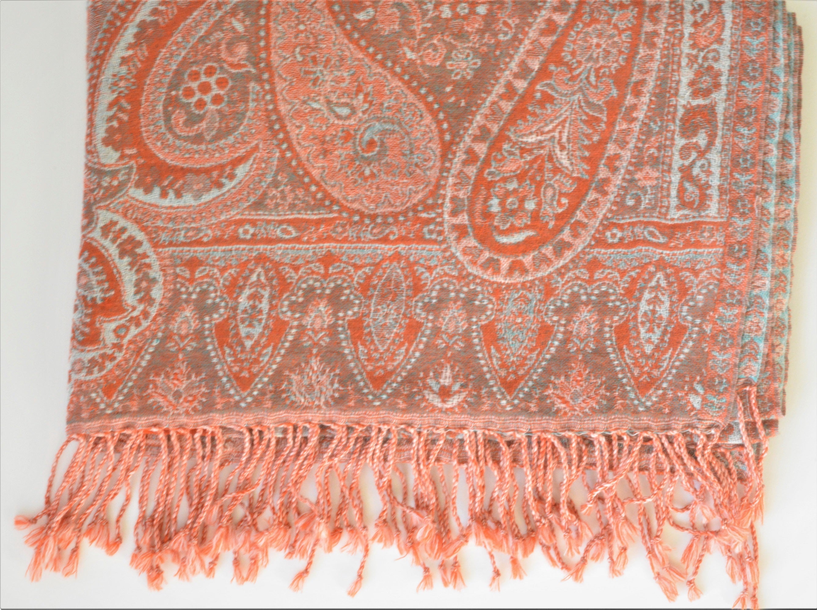 Handwoven Paisley Jamavar one of a kind limited edition designer Shawl by OMSutra