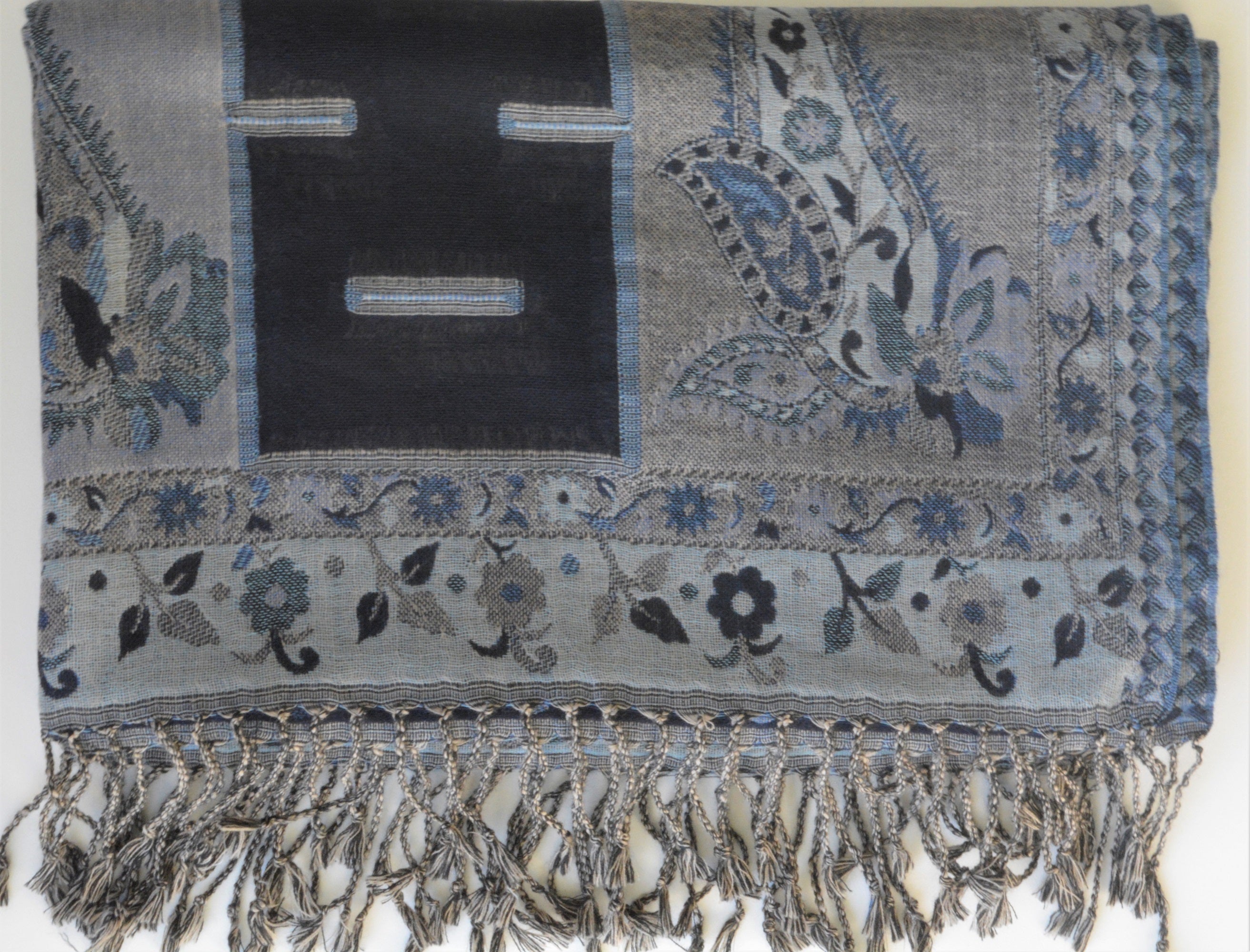 Handwoven Paisley Jamavar one of a kind limited edition designer Shawl by OMSutra