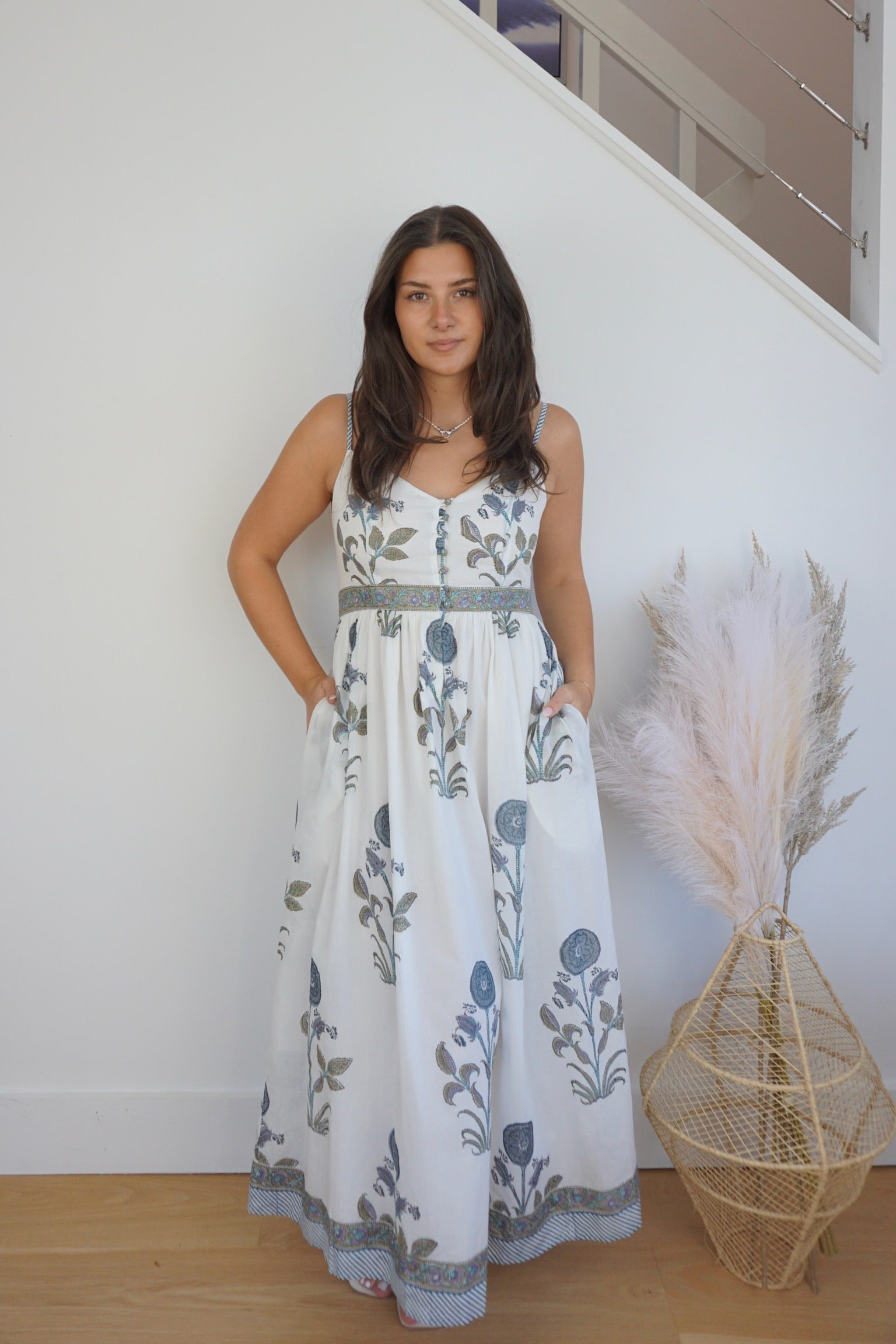 Ren Maxi Dress - Blue Vine