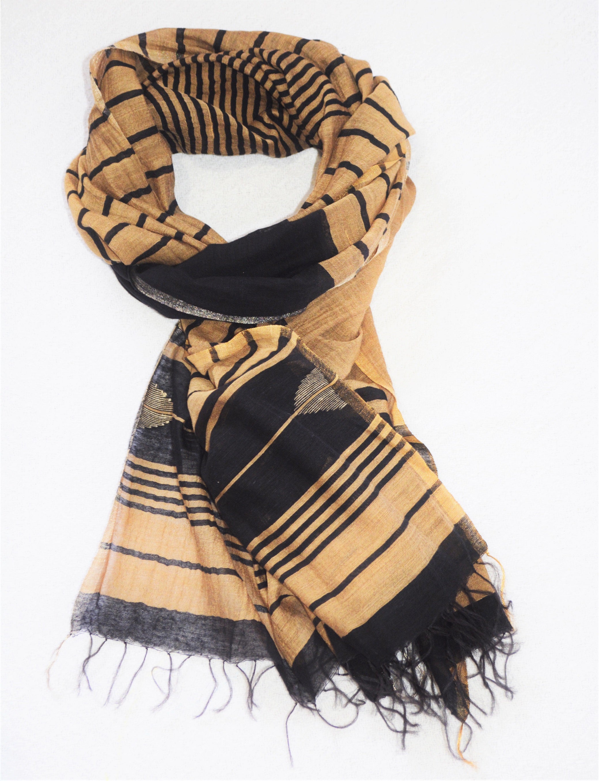 Hand woven cotton scarves by OMSutra