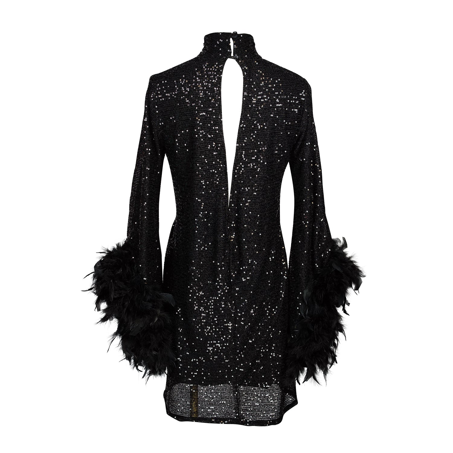 Time Warp Sequin Mod Mini in Frankie Black