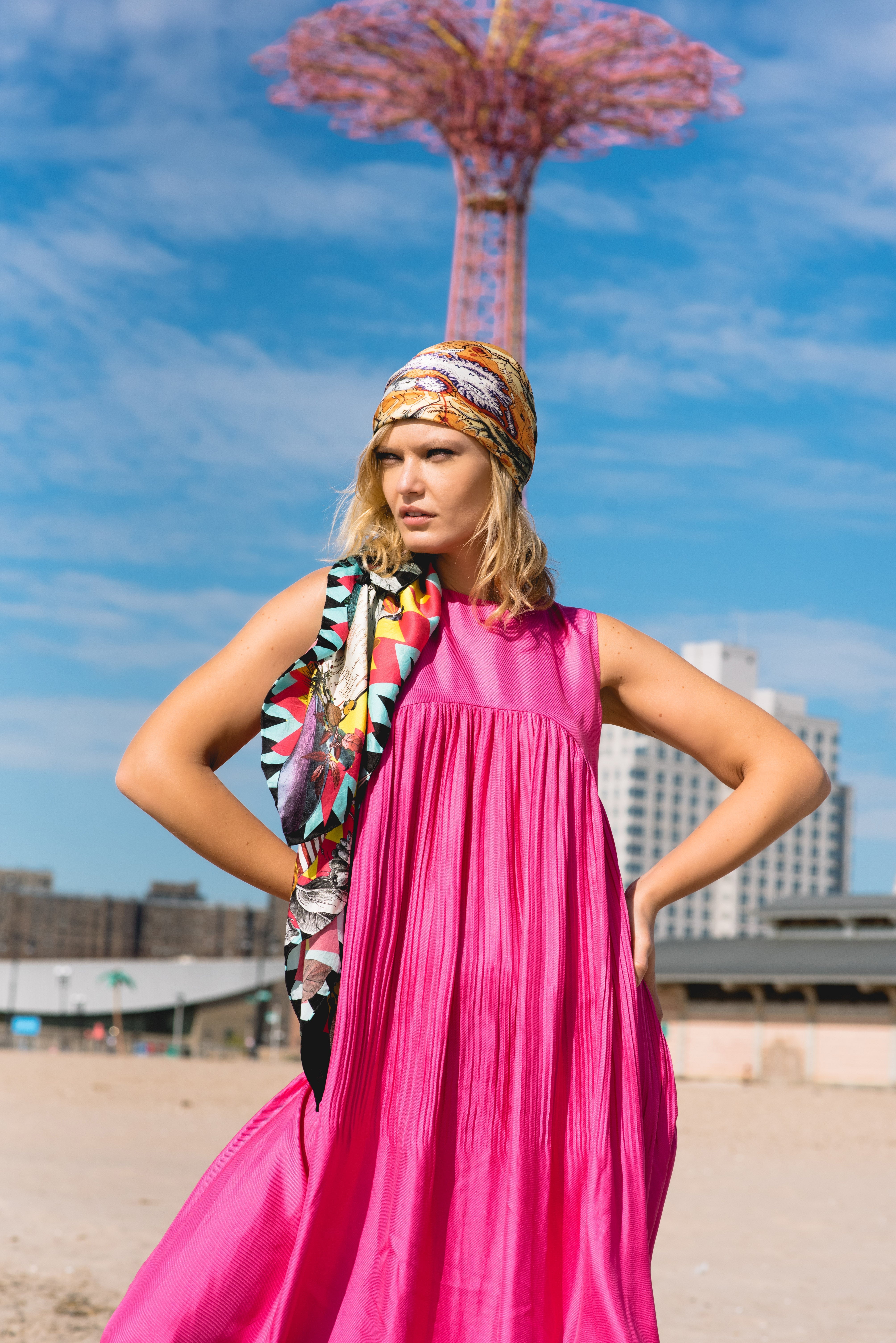 Romane Maxi Pink Dress-0