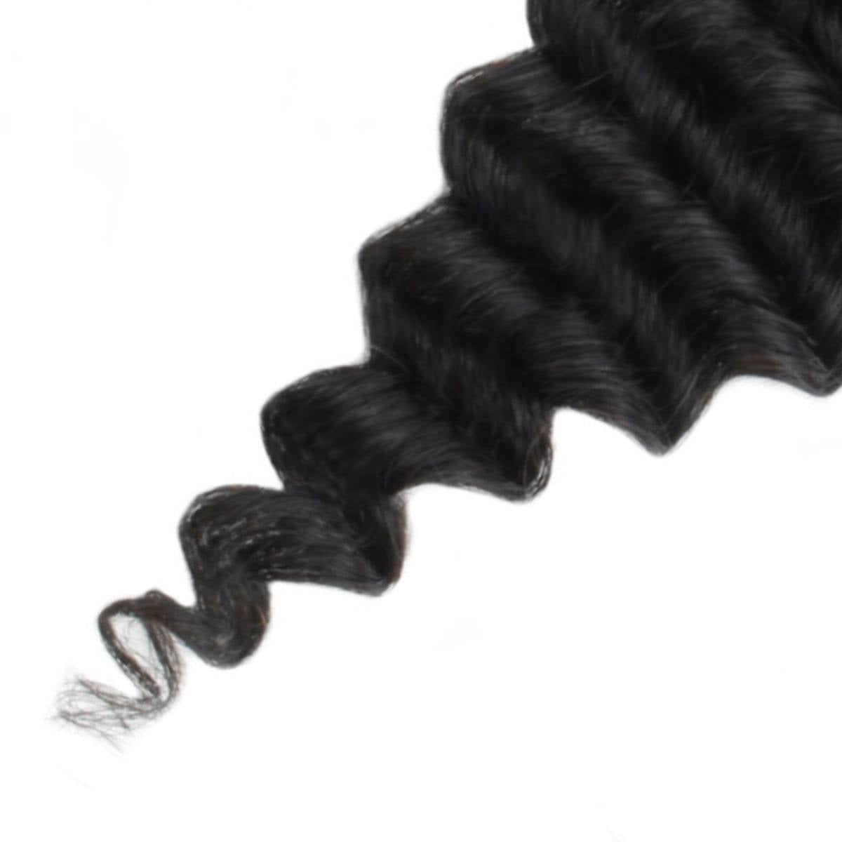 Deep Wave 5x5 Transparent Lace Human Hair Closure