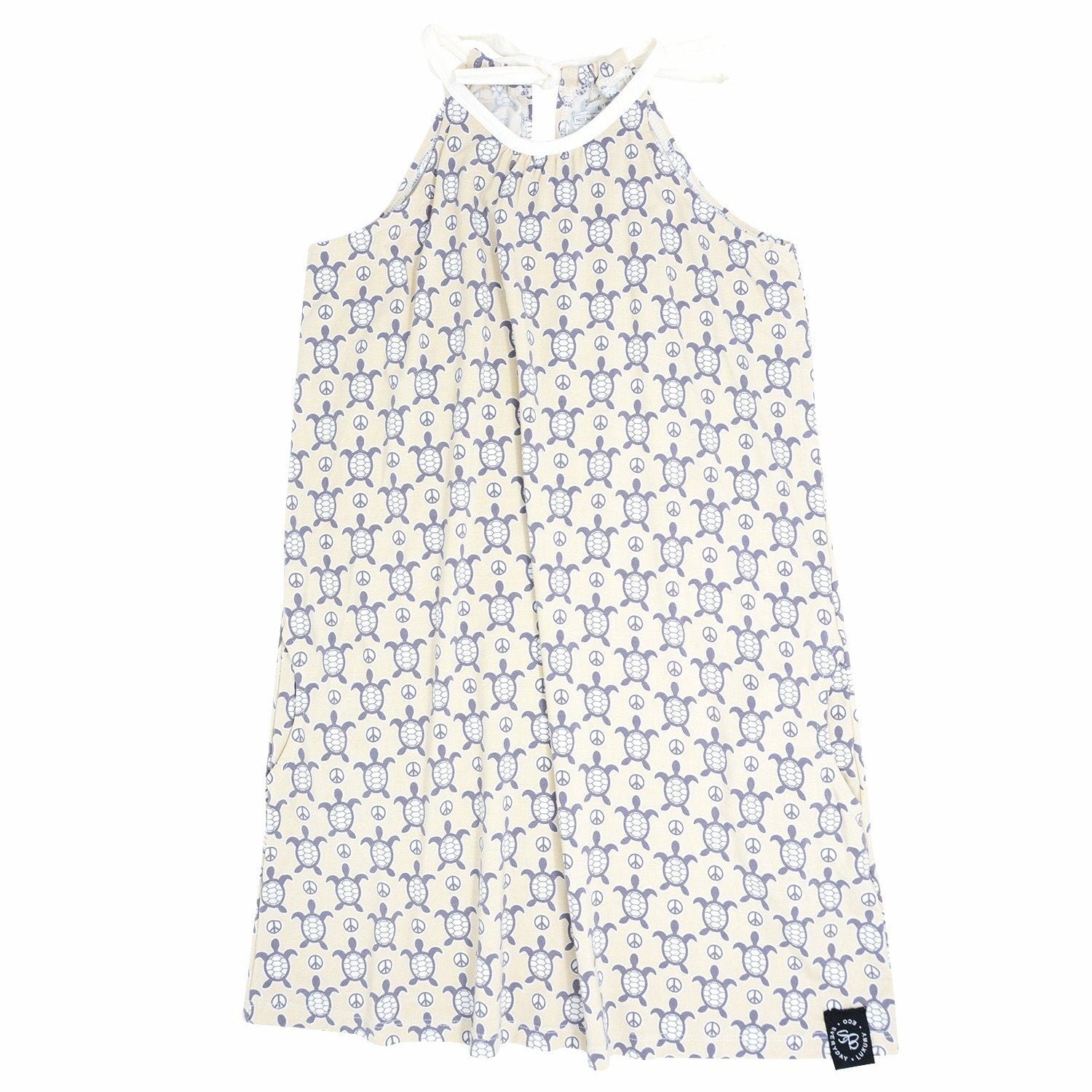 Pillowcase Pocket Dress - Peaceful Turtle