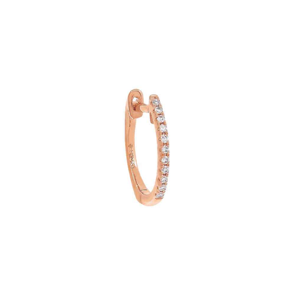 Diamond Huggie Earring 14K - Adina's Jewels