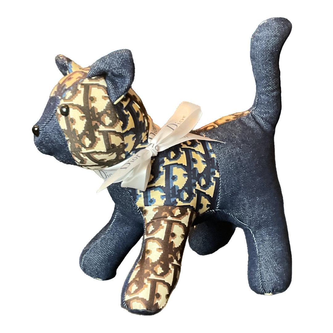 Trotter Vintage Silk Scarf Patchwork Kitten