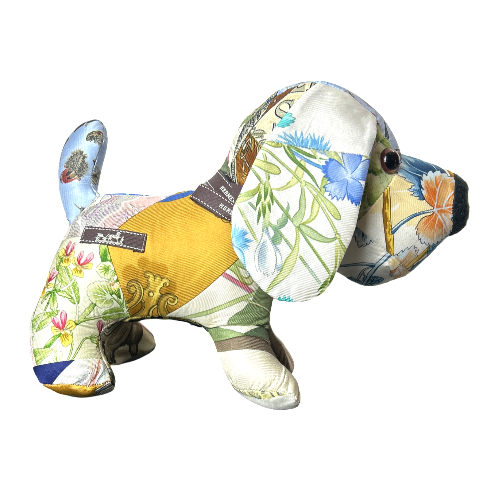 Vintage Silk Scarf Loyal Puppy