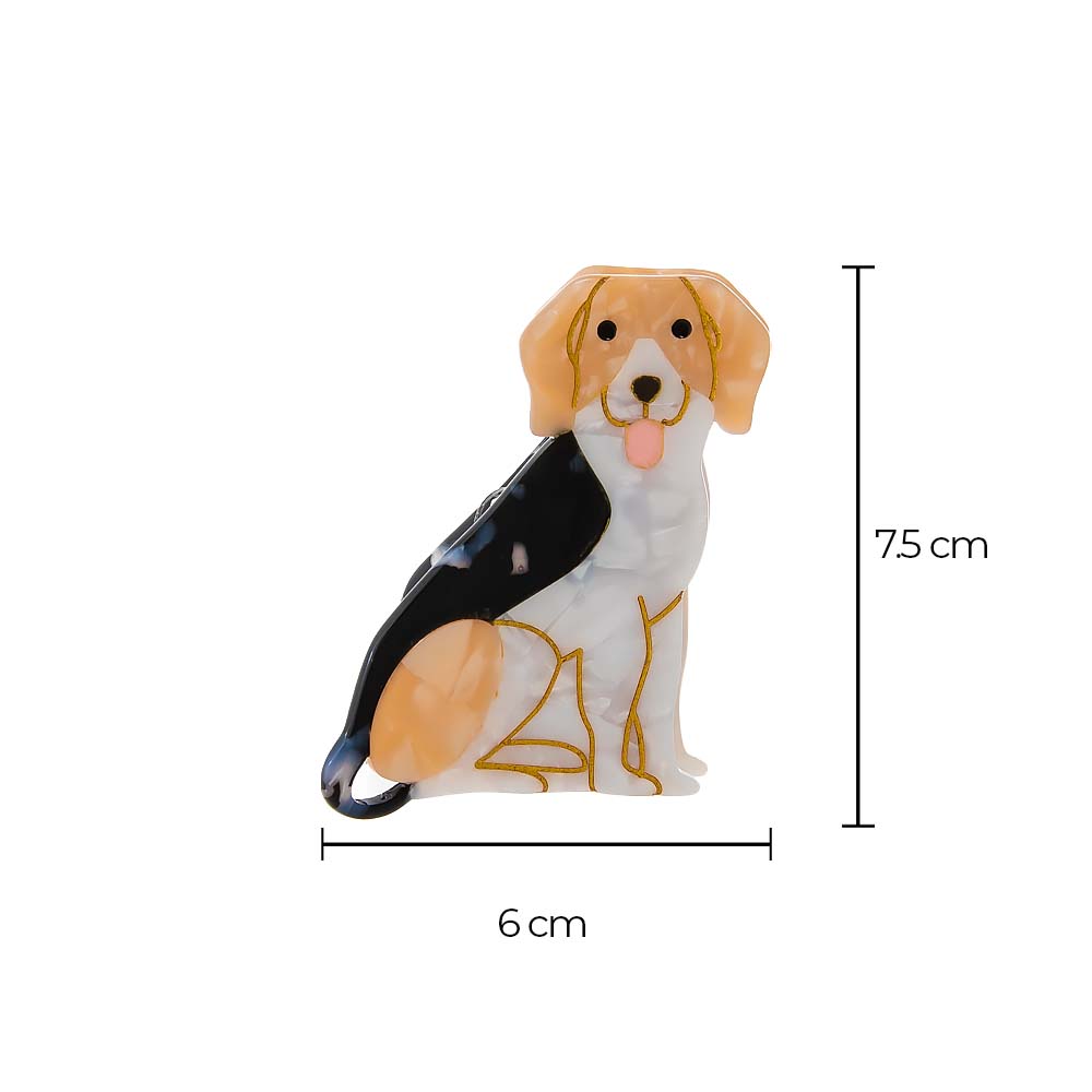 Beagle Dog Breed Hair Claw Clip - Adina's Jewels