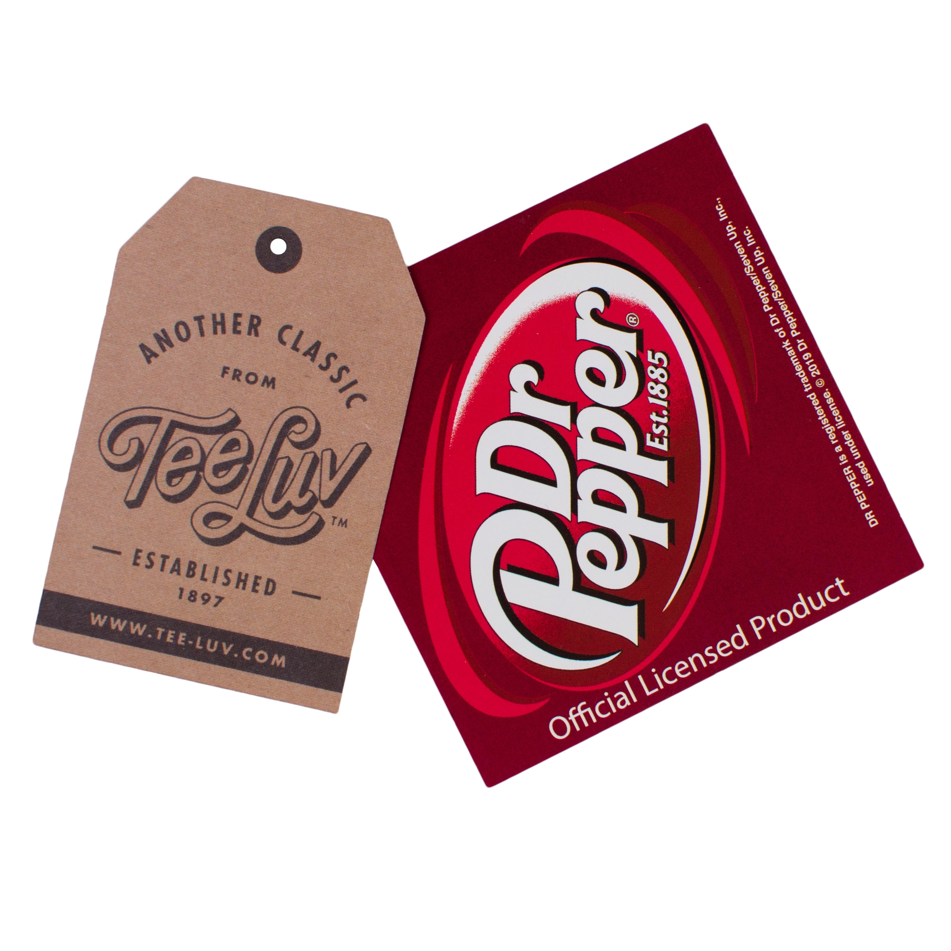 Faded Drink Dr Pepper Vintage Logo Front and Back Print T-Shirt - White