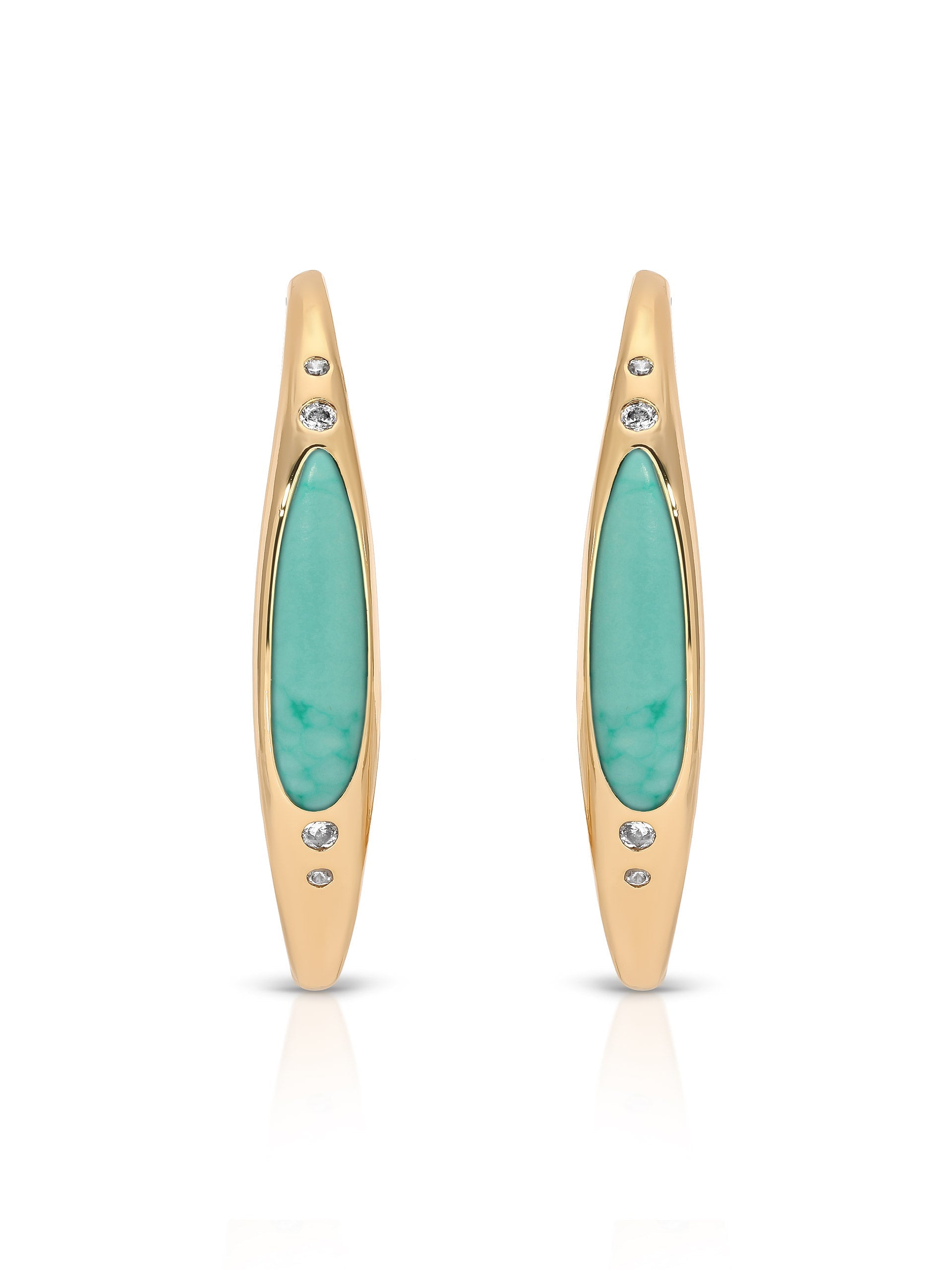 Turquoise Solstice Hoops