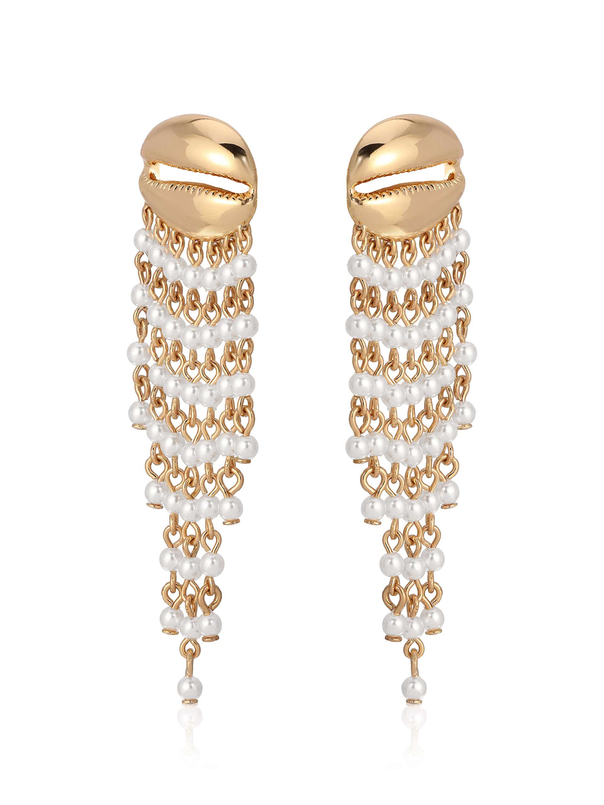 Mykonos Shell Dangle Earrings