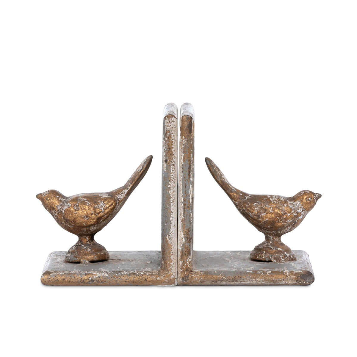 Vintage Metal Bird Bookends