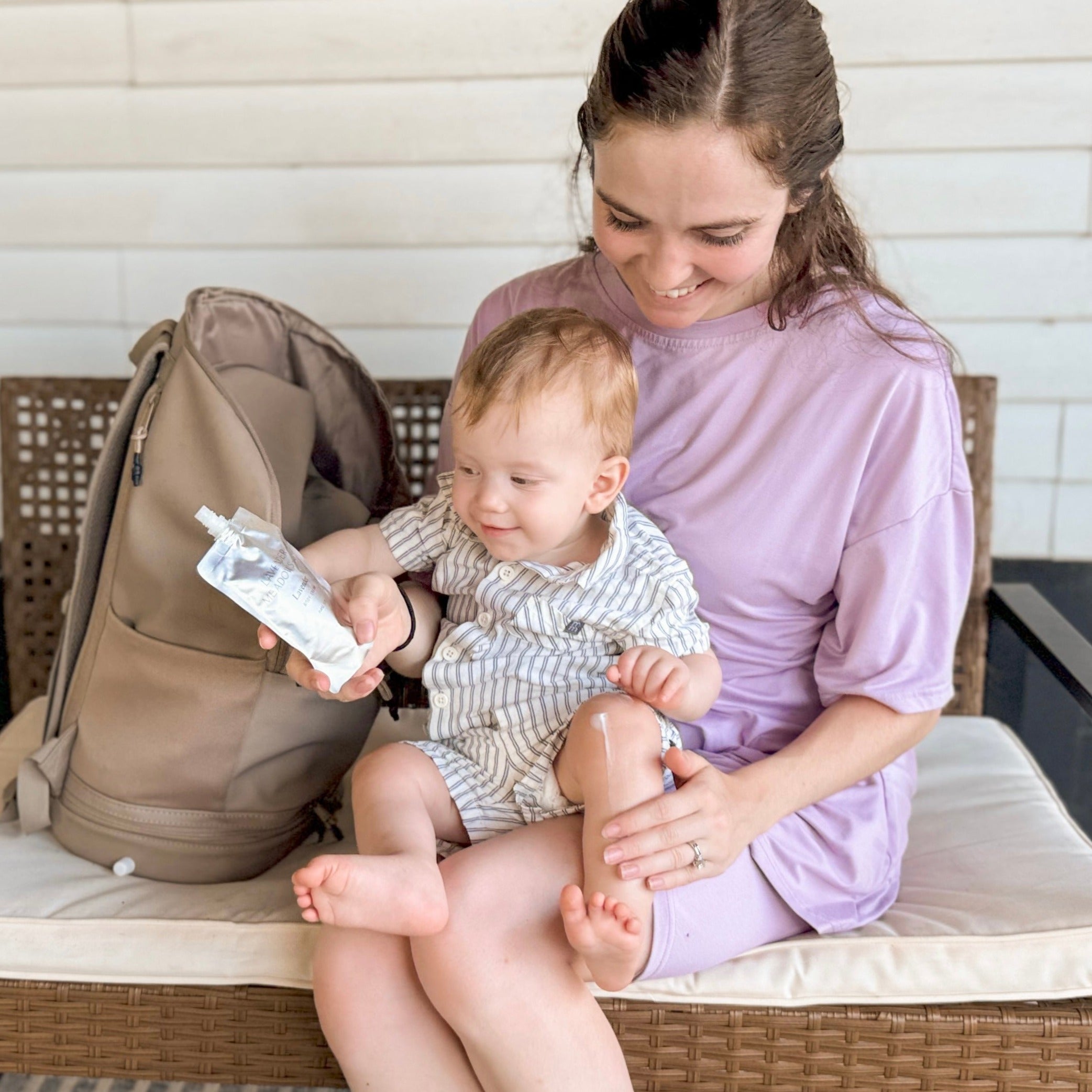 Lavender Body Cream Purse Pouch