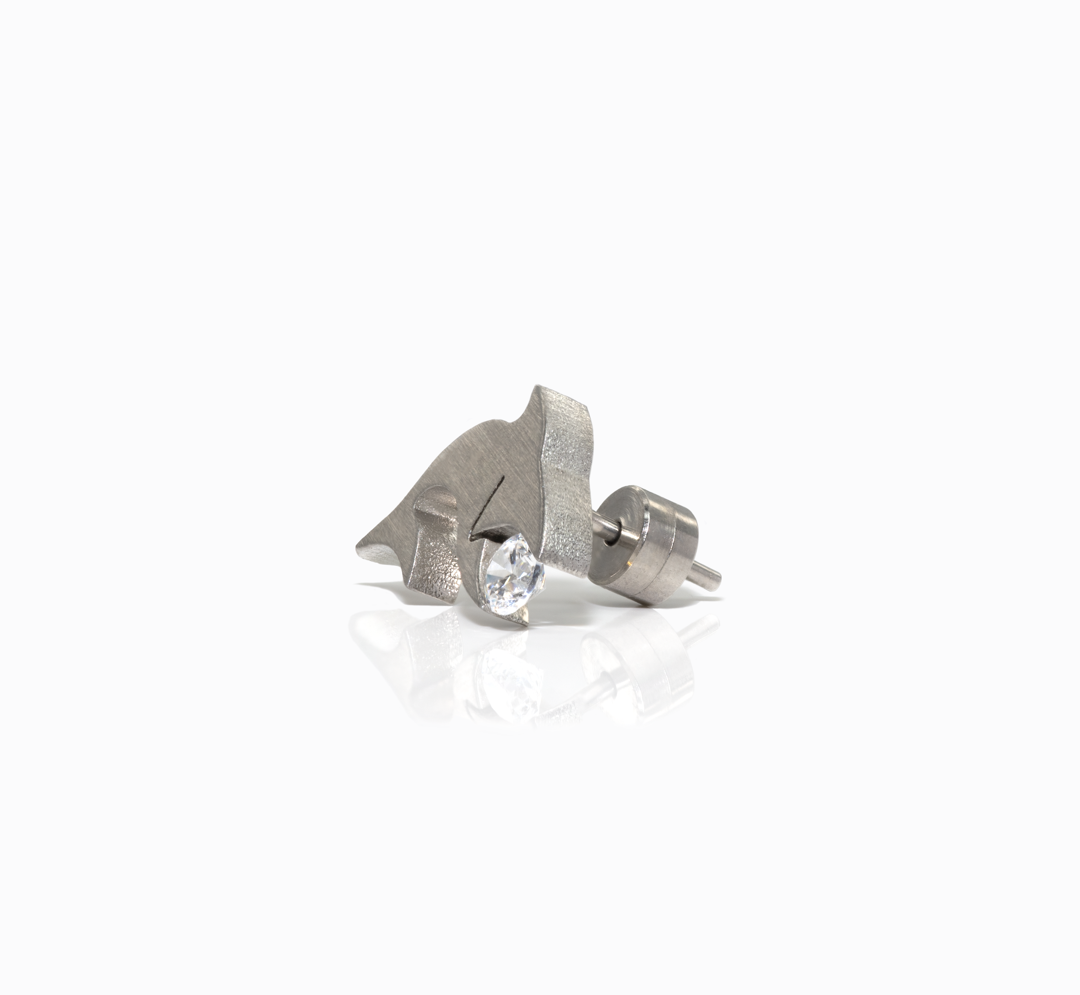 ER119W B.Tiff Shark Earrings
