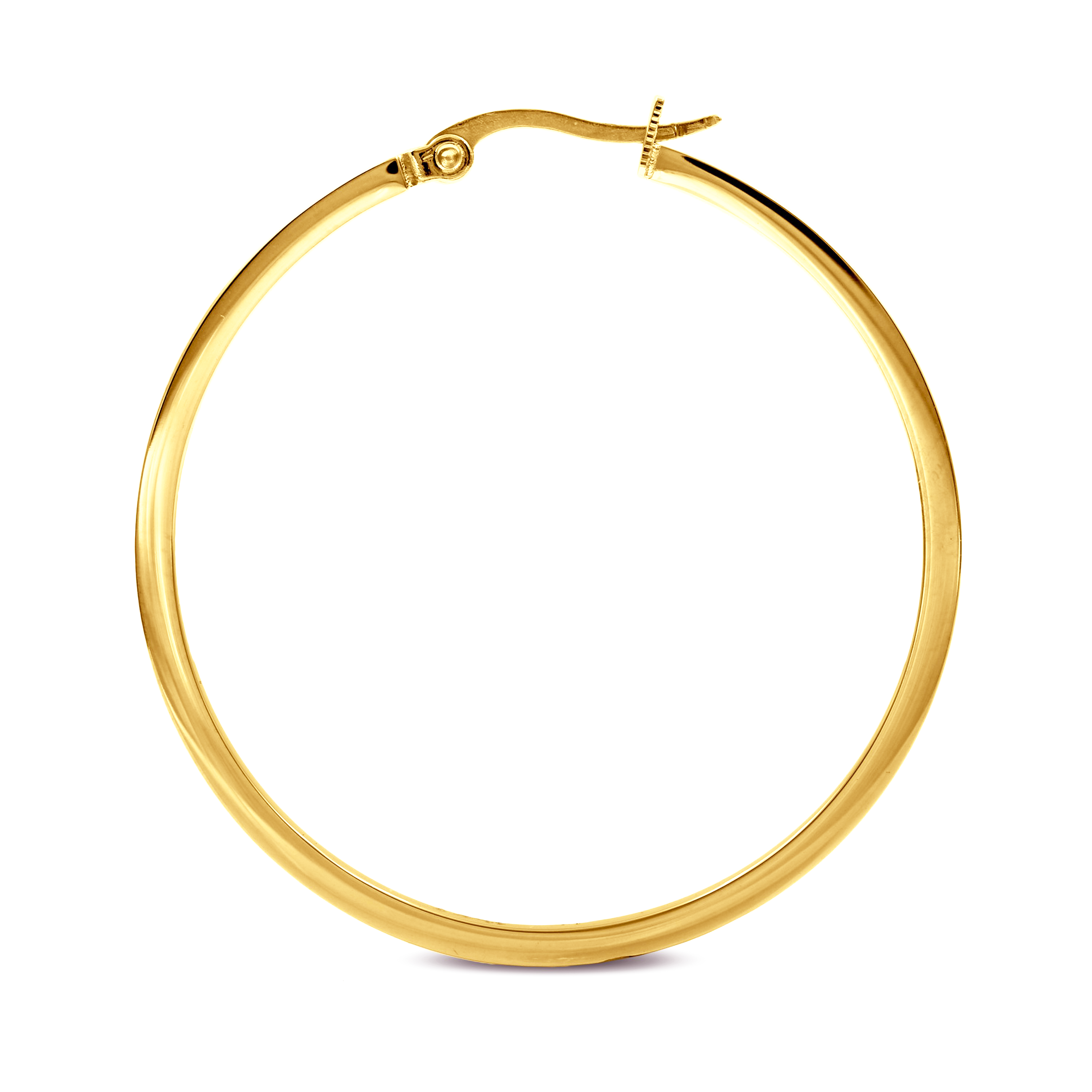 ER317G B.Tiff Gold Pavé 58-Stone Classic Large Hoop Earrings