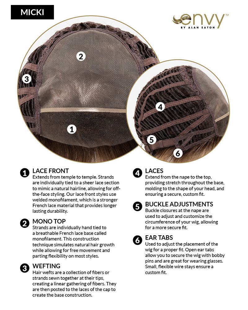 Micki (Exclusive) | Lace Front & Monofilament Synthetic Wig by Envy