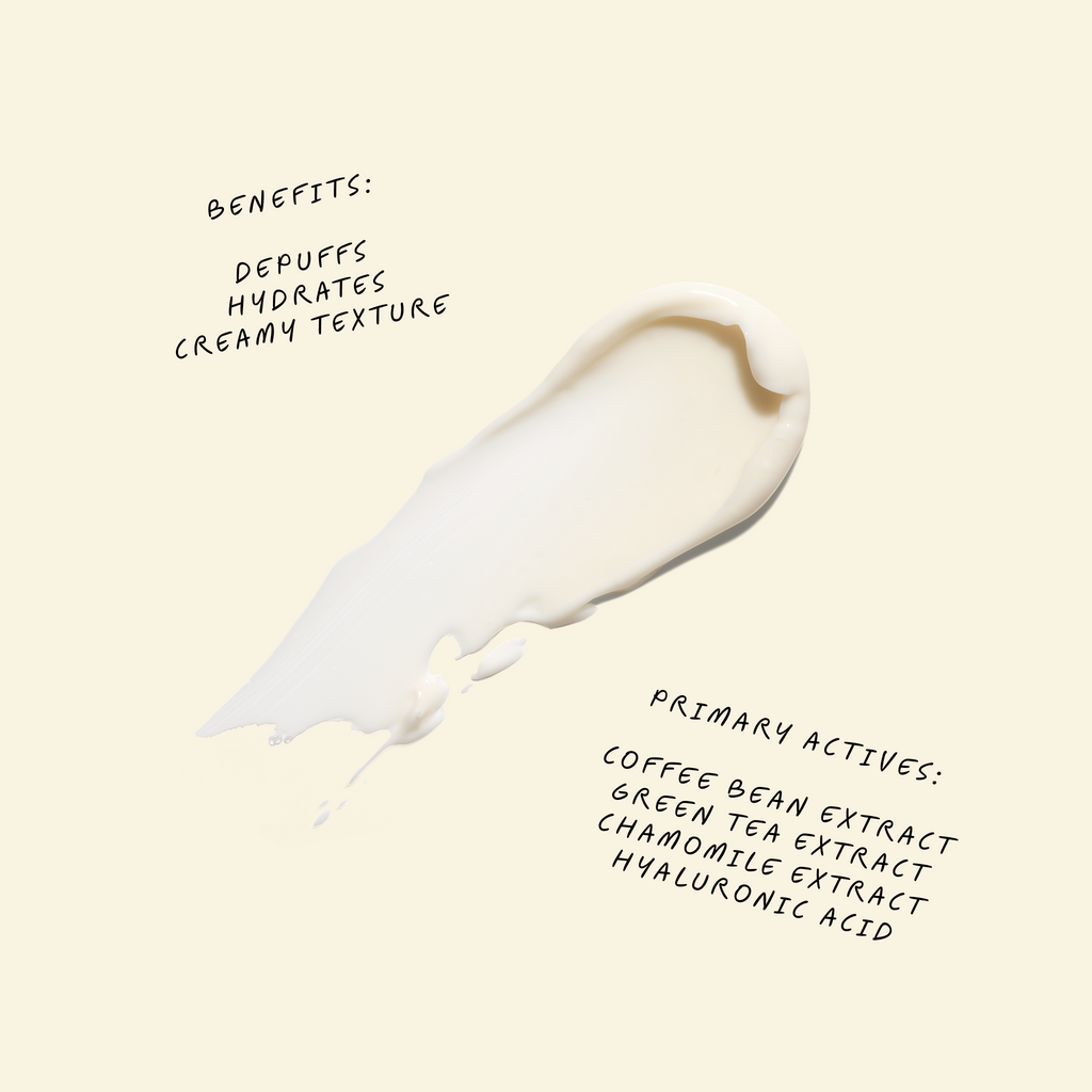eye cream - depuffing coffee bean + green tea