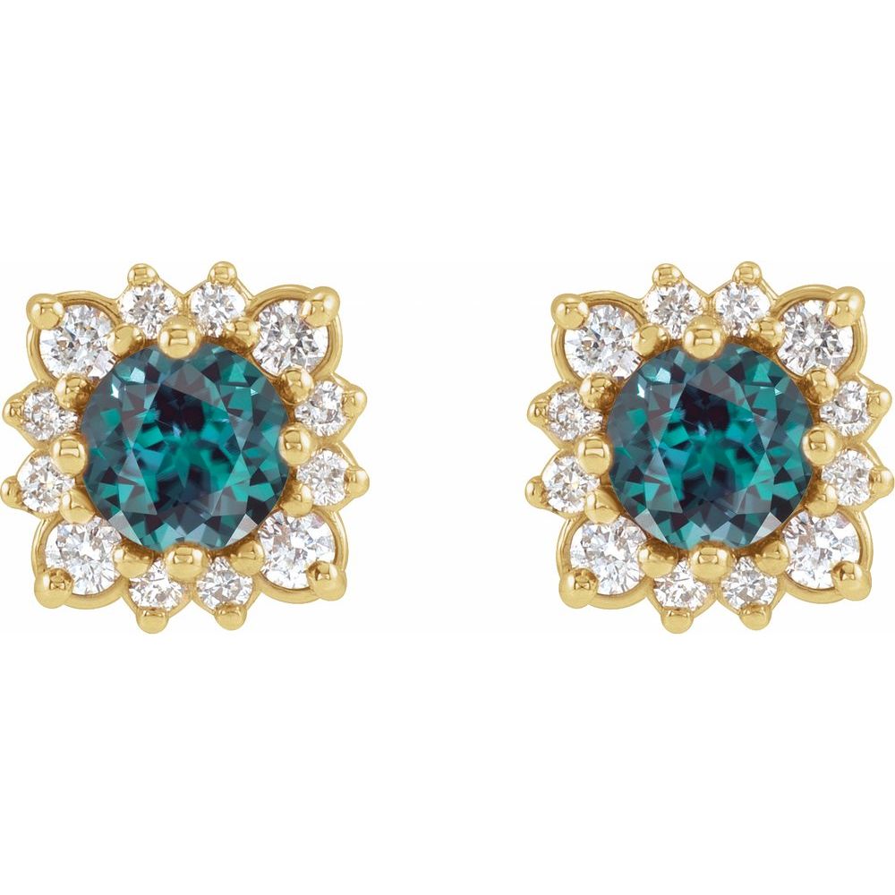 Hex Diamond Studs
