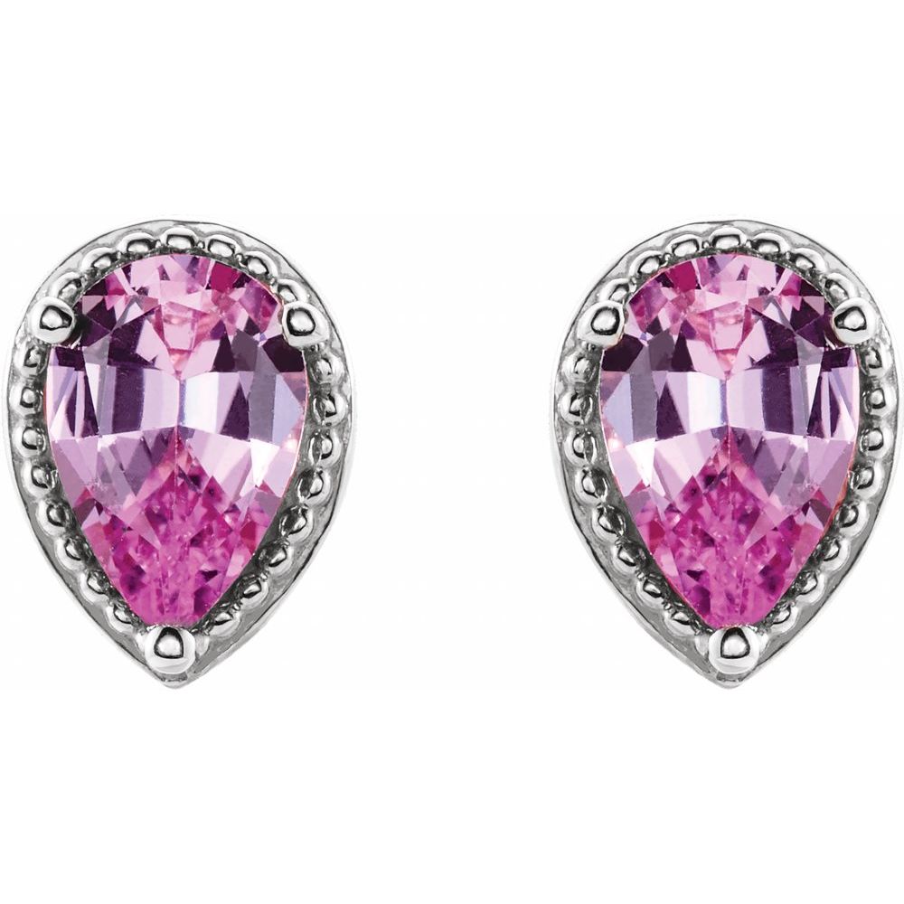 Pink Tear Studs