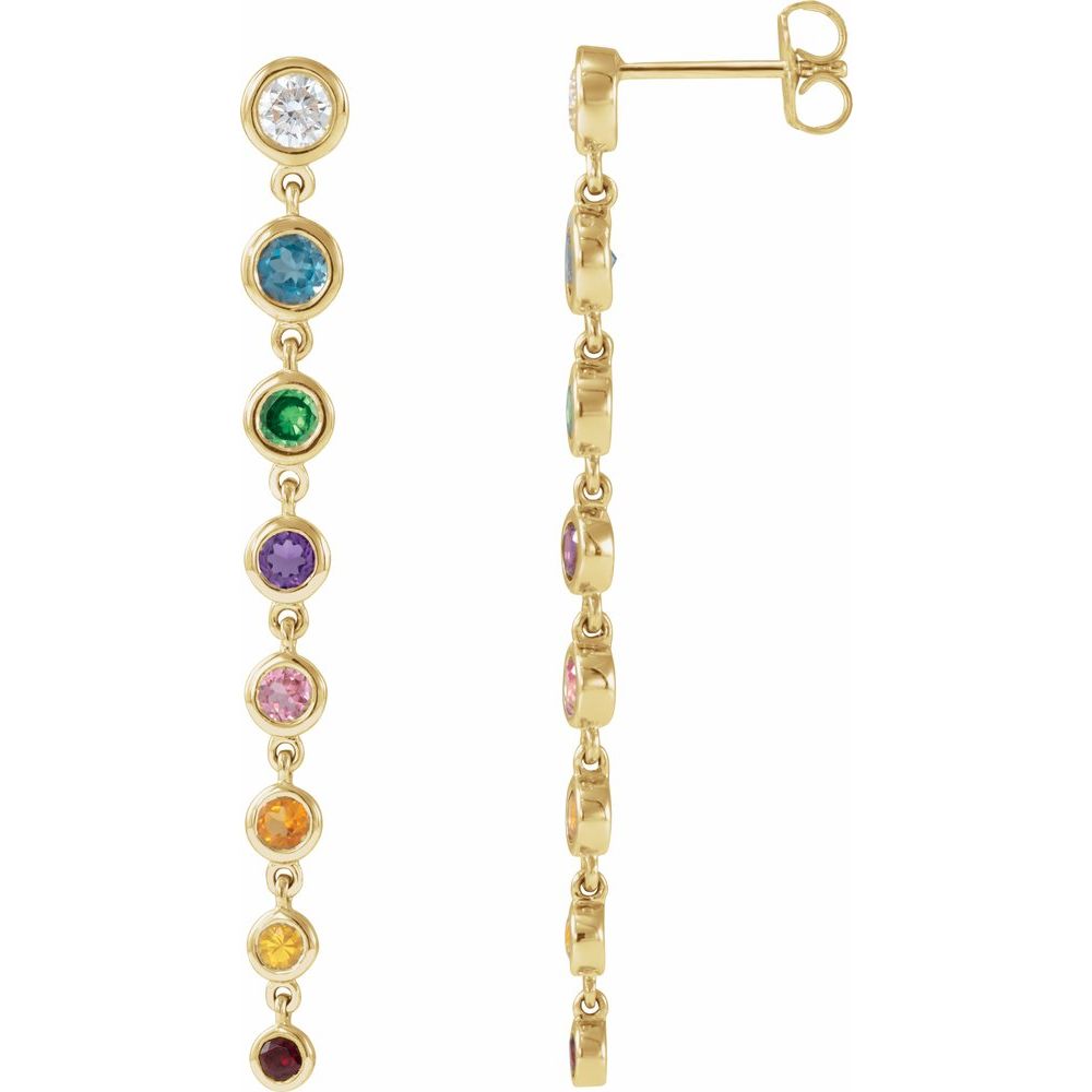Rainbow Drop Earrings