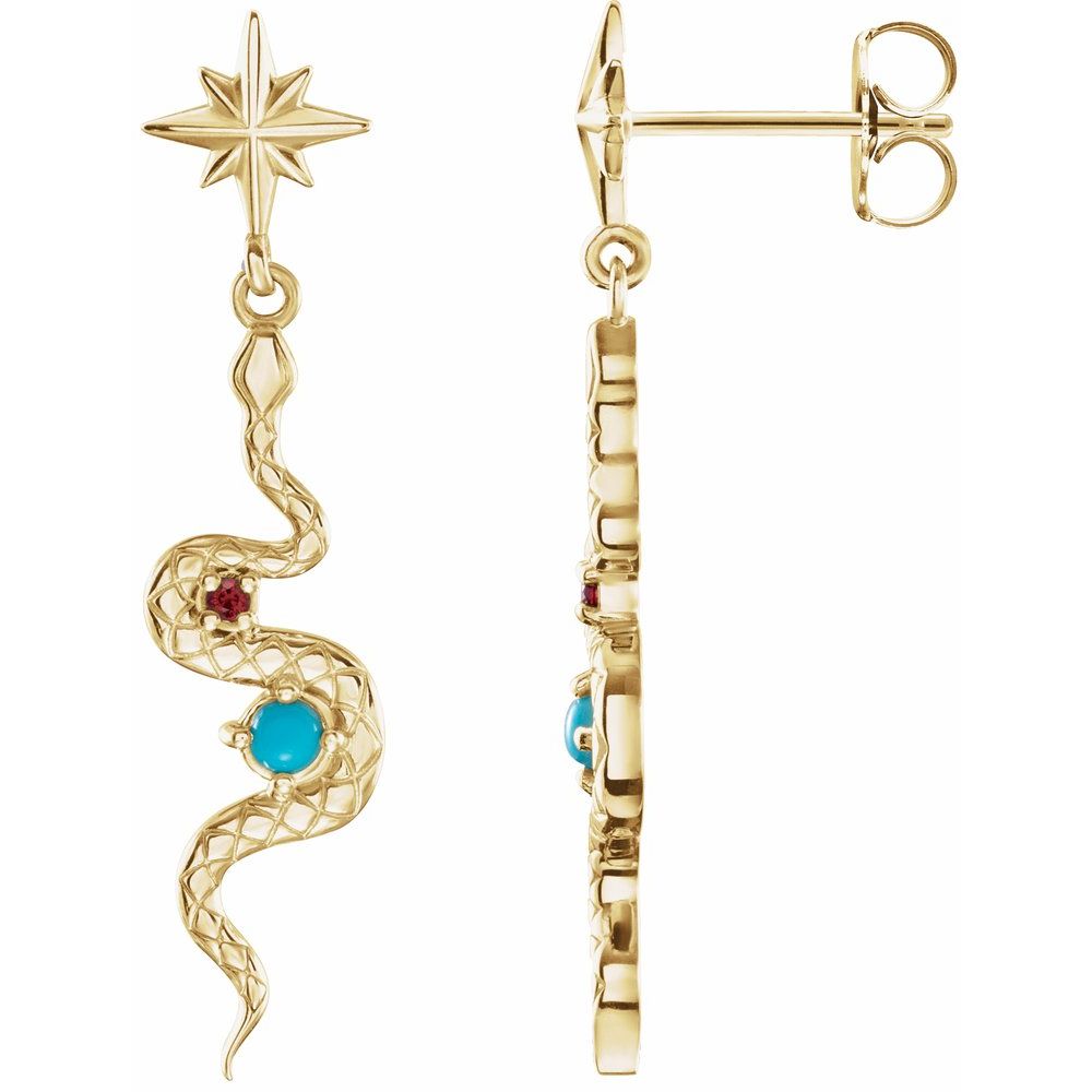 Starlight Serpent Earrings