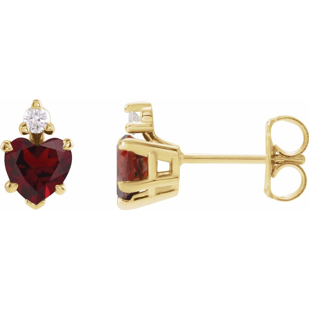 Vampire Heart Studs