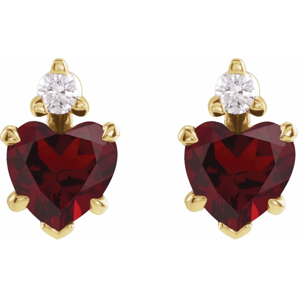 Vampire Heart Studs