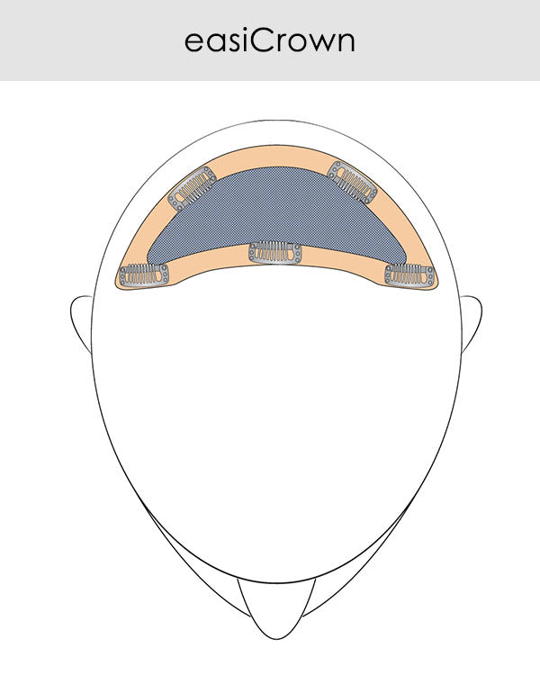 EasiCrown HH 12 inch (Exclusive) | Remy Human Hair Clip-in Crown Volumizer Topper by Jon Renau