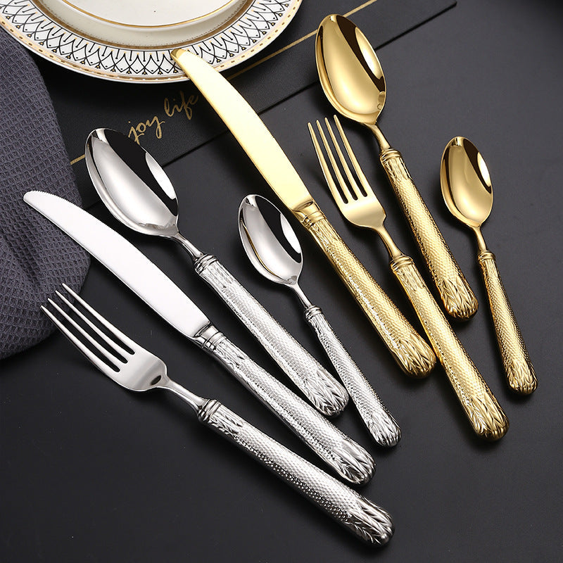Elnoora Gold&Silver Luxury Cutlery Set | Yedwo