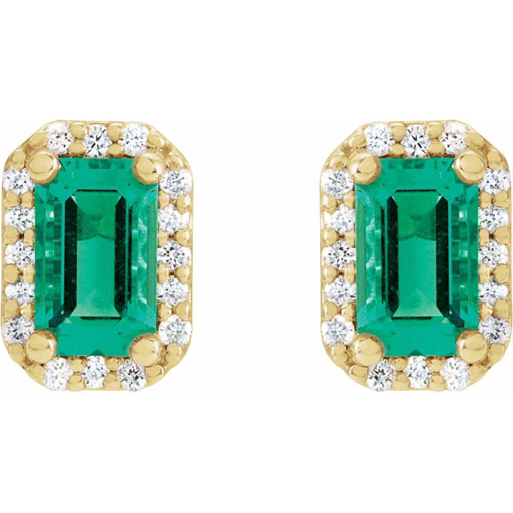 Green Fire Studs