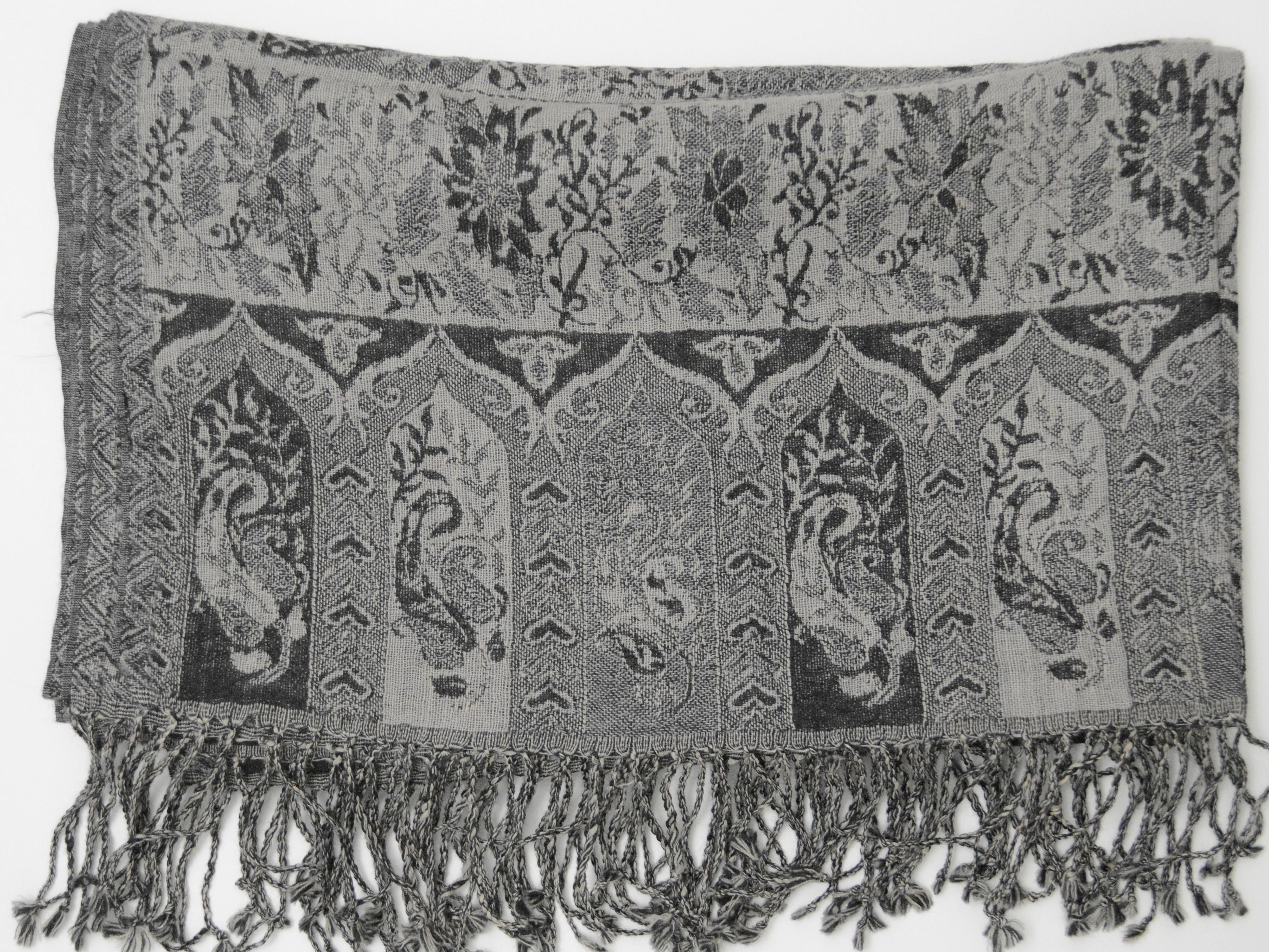 Elegant Handwoven Pashmina Shawl with Paisley Design – Soft, Elegant and Lightweight Wrap by OMSutra