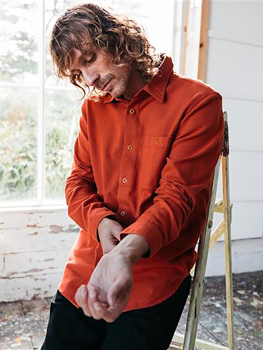 Men's Gylly Shirt - Dark Rosewood