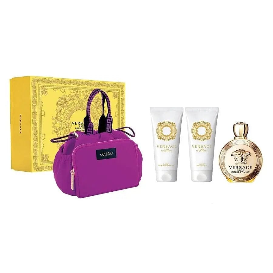 Eros Pour Femme By Versace For Women EDP Spray (4pc Gift Set)