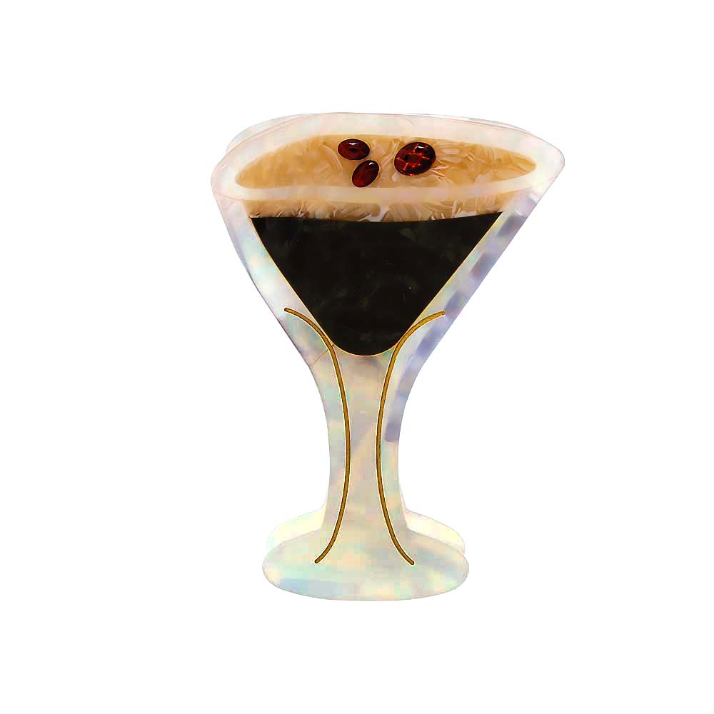 Brown Espresso Martini Hair Claw Clip - Adina's Jewels
