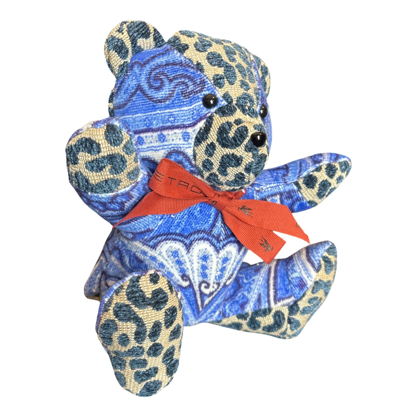Paisley Terrycloth Patchwork Teddy Bear