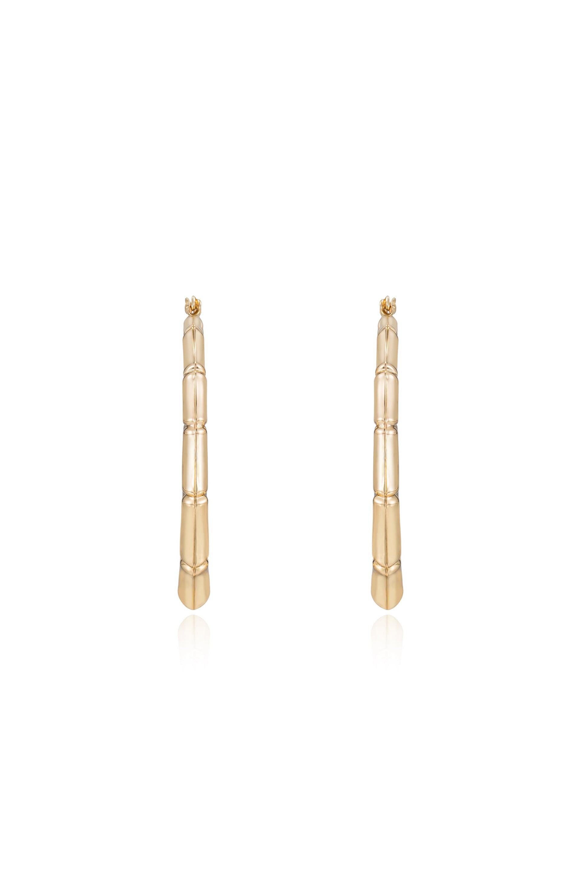 Bamboo Hoop Earrings