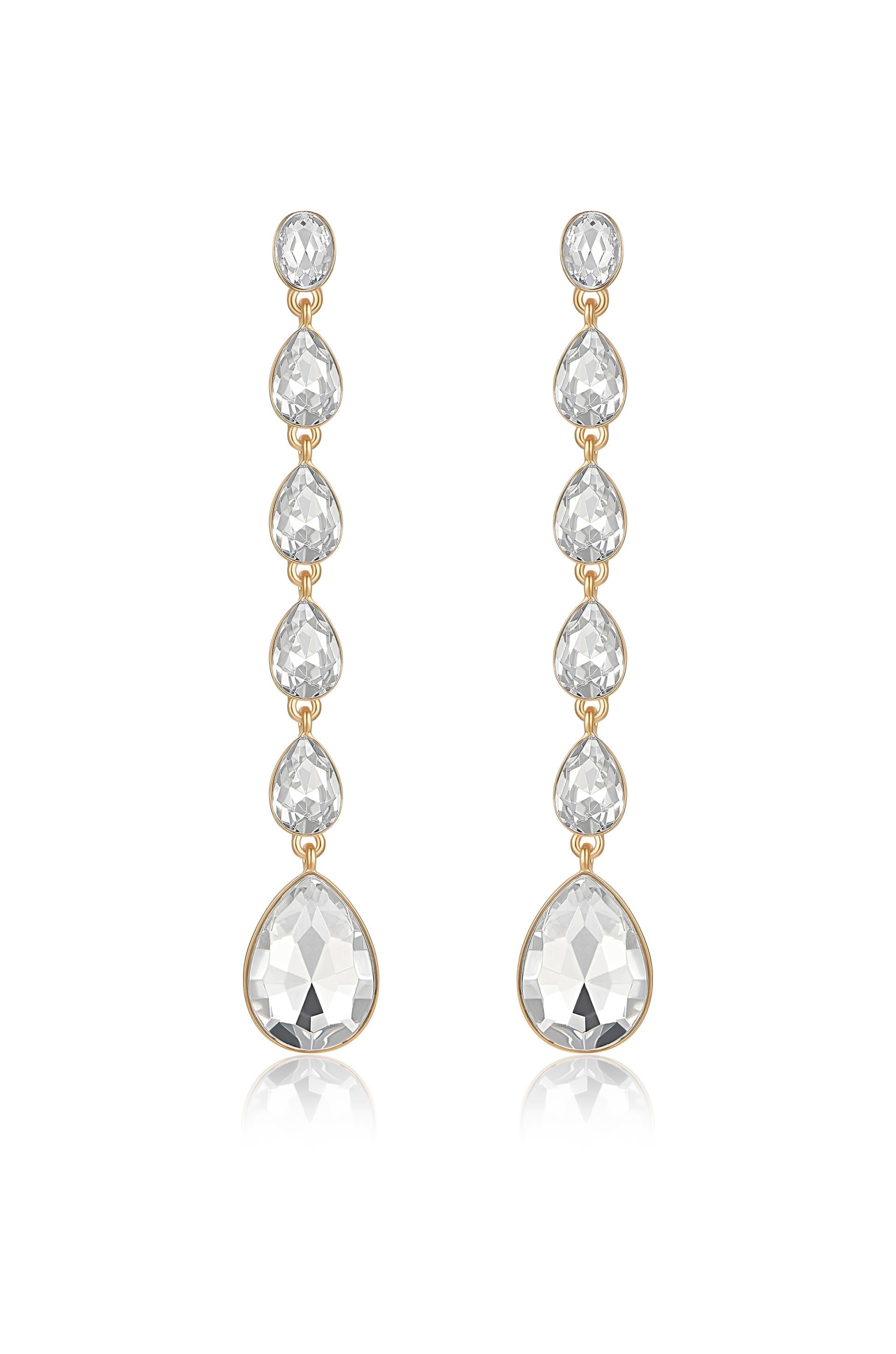 Crystallized Drop Earrings
