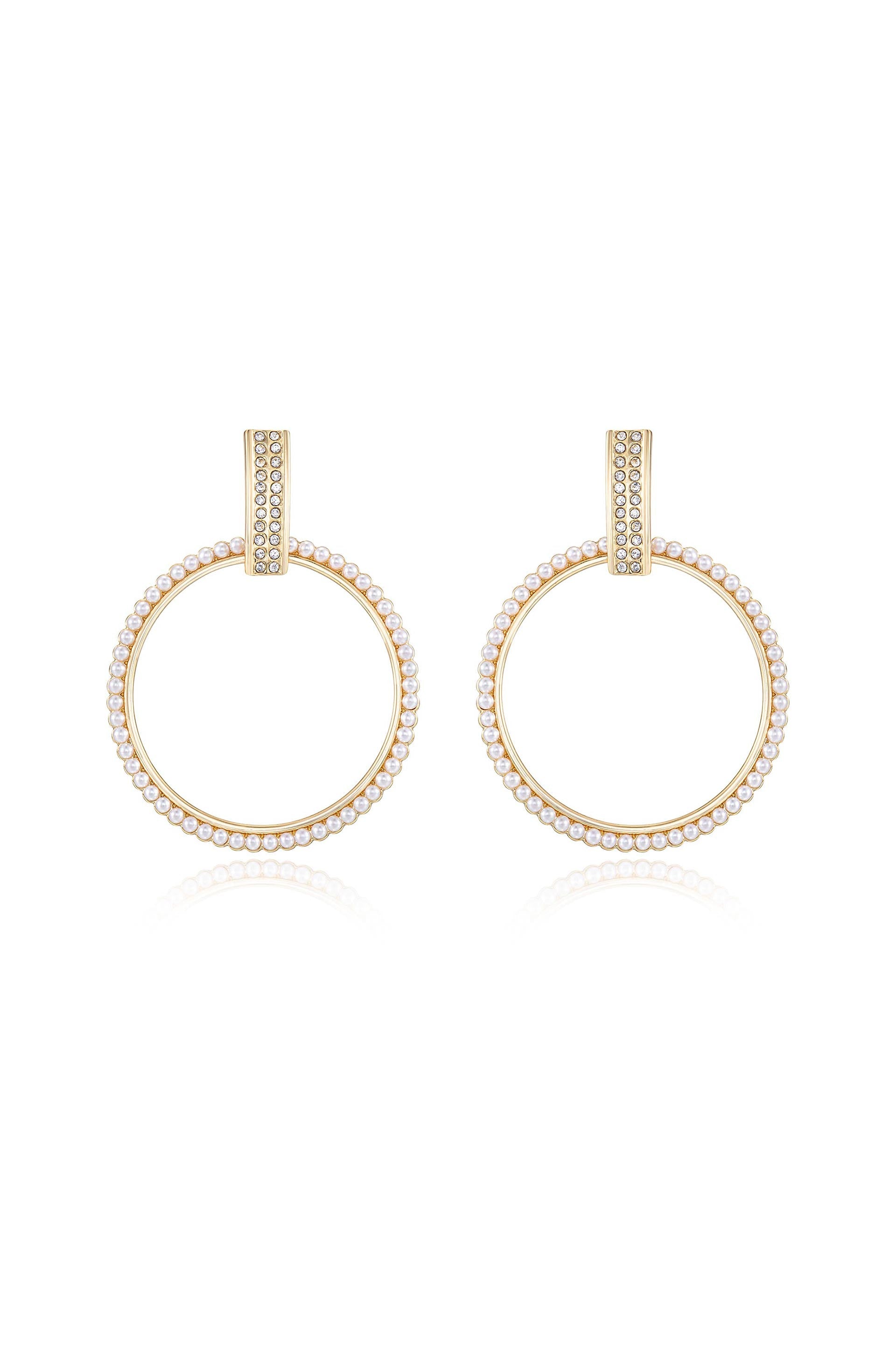 Classic Crystal Round Earrings