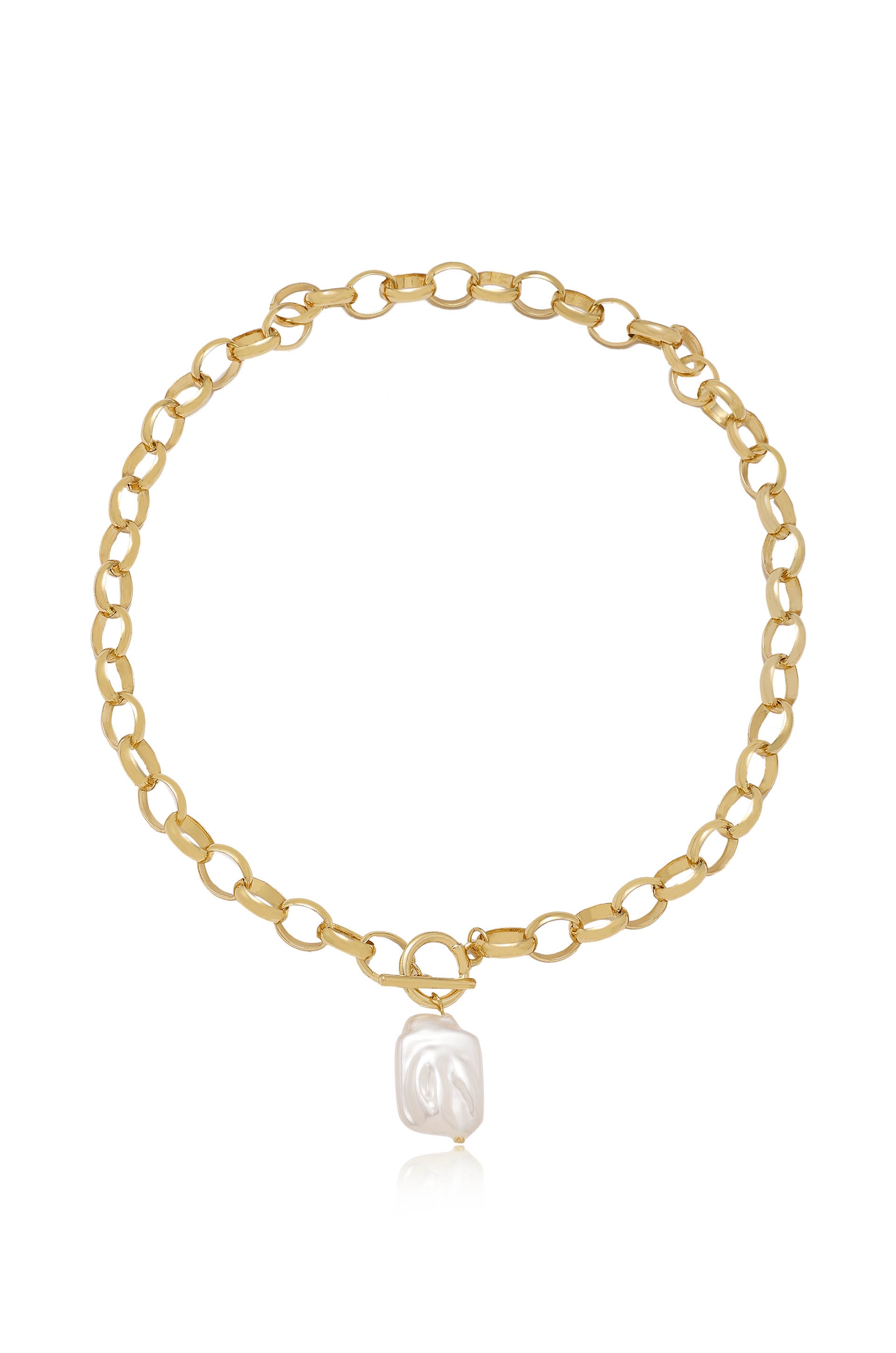 Edge of Water Pearl Pendant Necklace